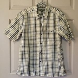 Eddie Bauer M Plaid Button Down Short Sleeve Shirt